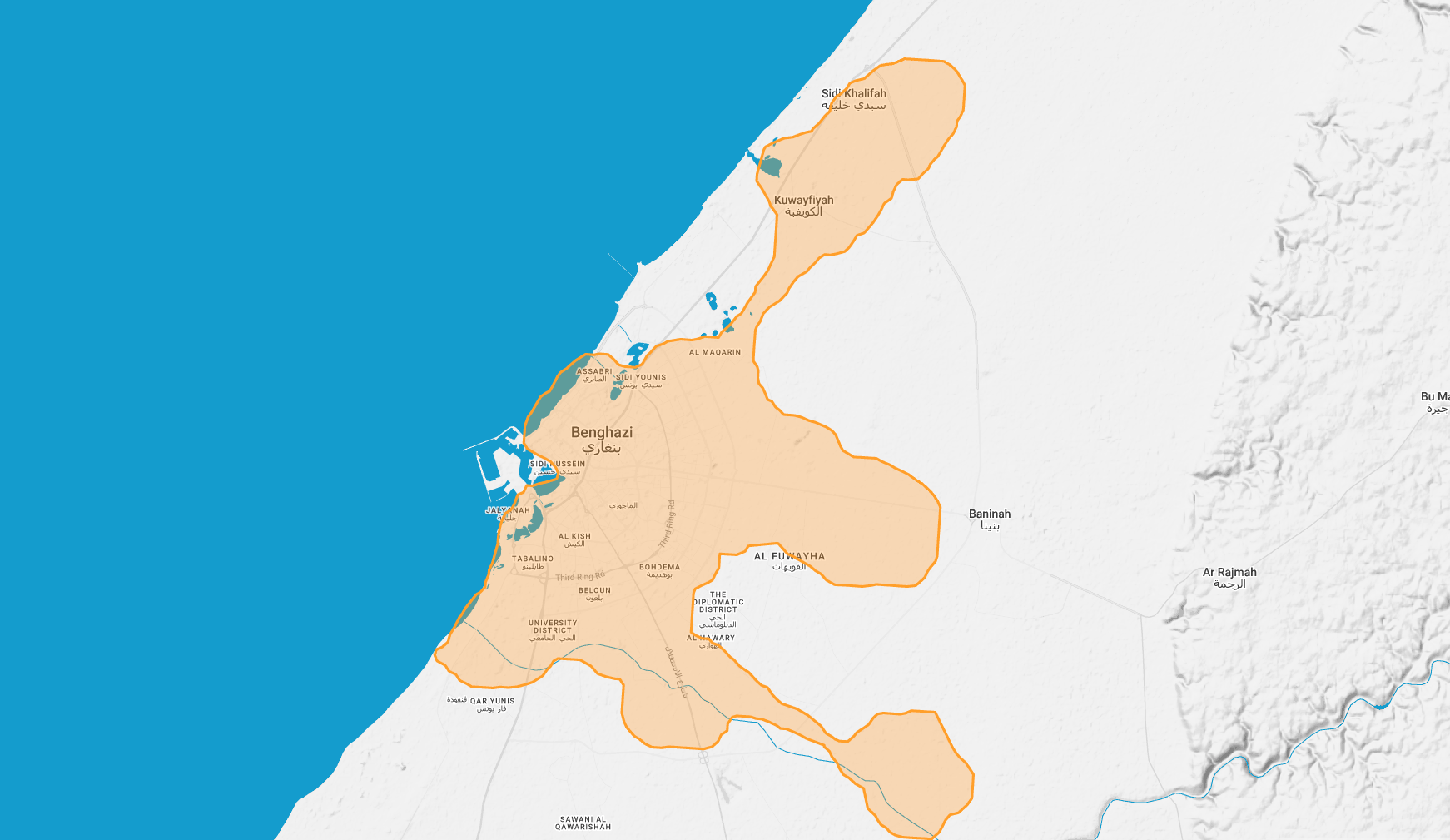 Benghazi residential Wi‑Fi coverage map