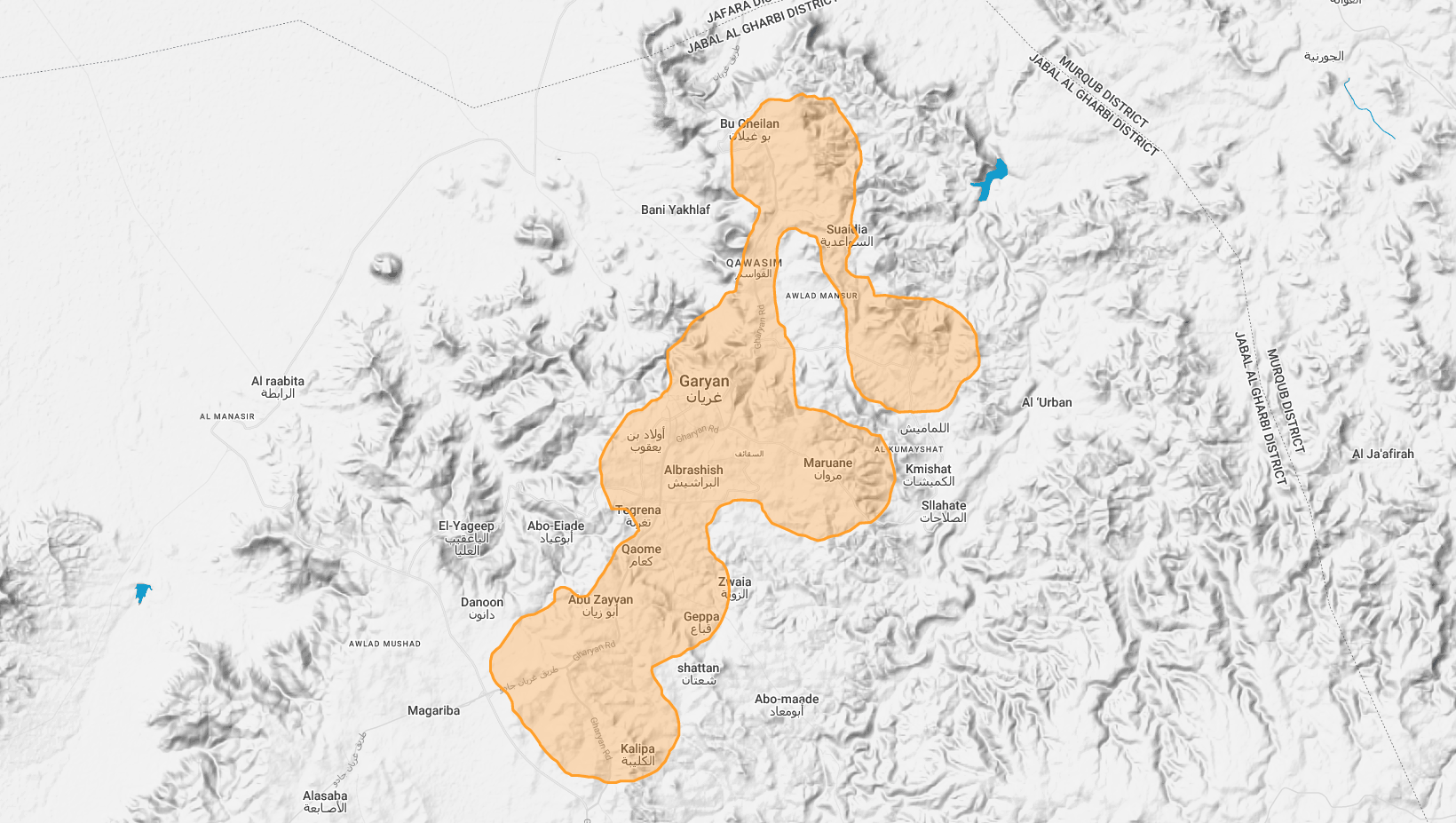 Gheryan residential Wi‑Fi coverage map