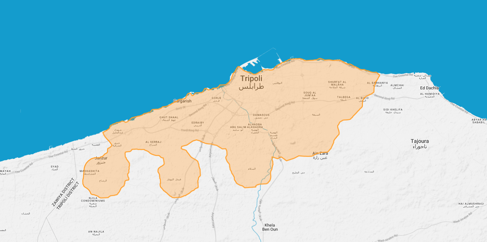Tripoli residential Wi‑Fi coverage map